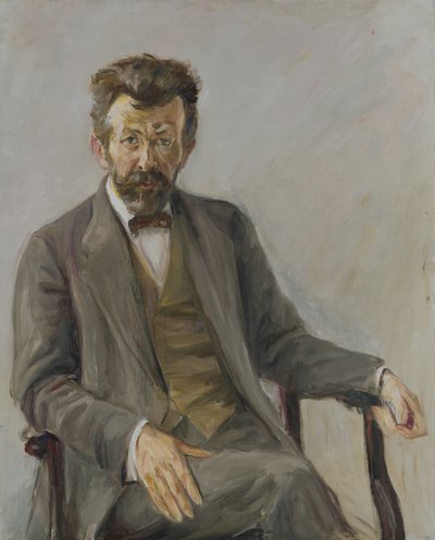 The Poet Richard Dehmel, 1909 by Max Liebermann